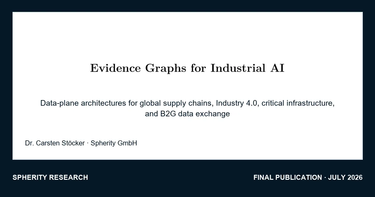 Preview of Evidence Graphs for Industrial AI