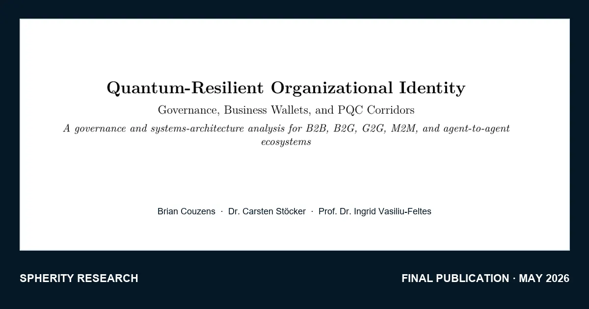 Preview of Quantum-Resilient Organizational Identity